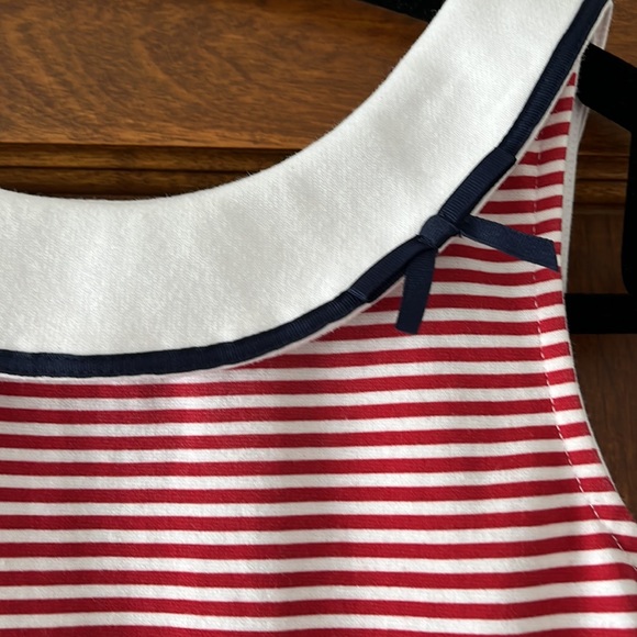 Sleeveless Janie and Jack Red stripe dress (size 10) - Picture 2 of 4